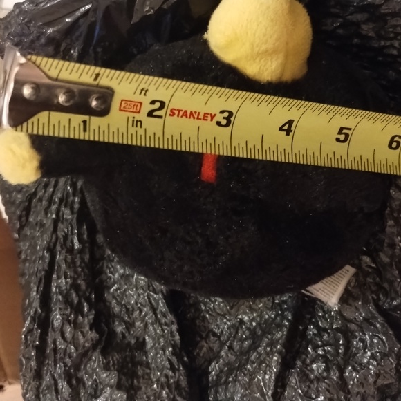 Angry Birds Black Bomb Bird Plush Toy 6” Stuffed No Sound Stuffed Animal Doll - Picture 9 of 9